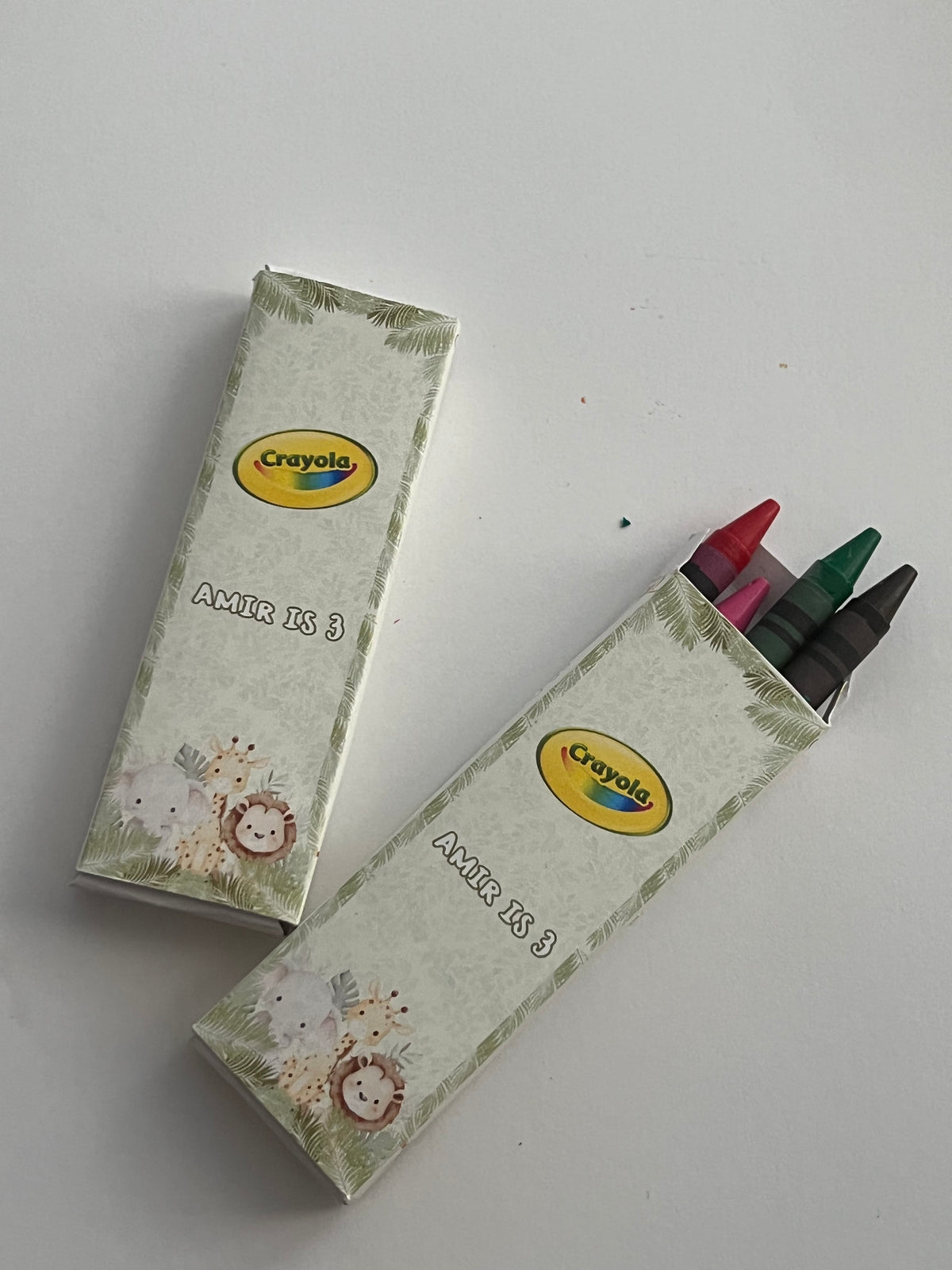 Personalised Crayon Case Party Favour