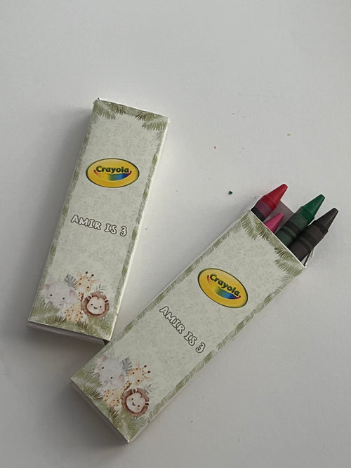 Personalised Crayon Case Party Favour