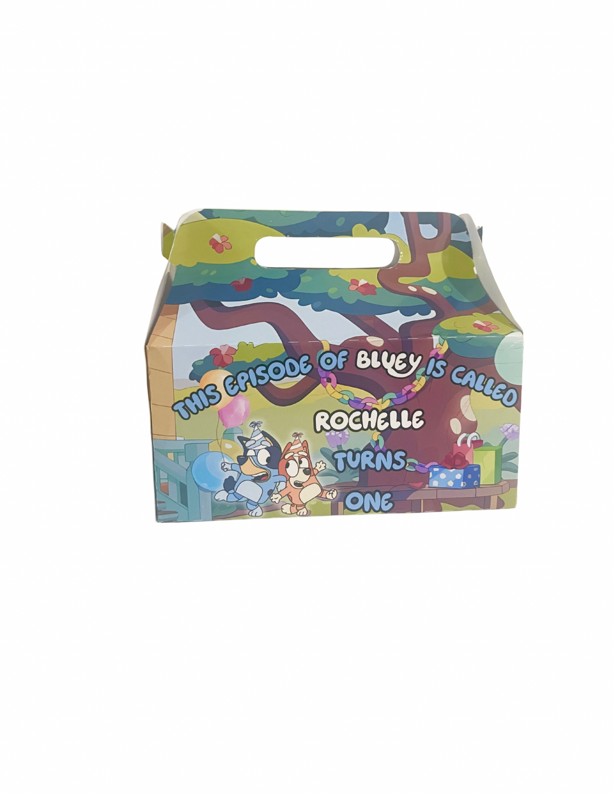 Personalised Gable Box Party Favour | Kids Birthday Party Bag